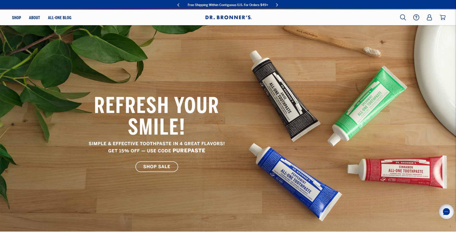 Dr. Bronner’s – E-commerce Website